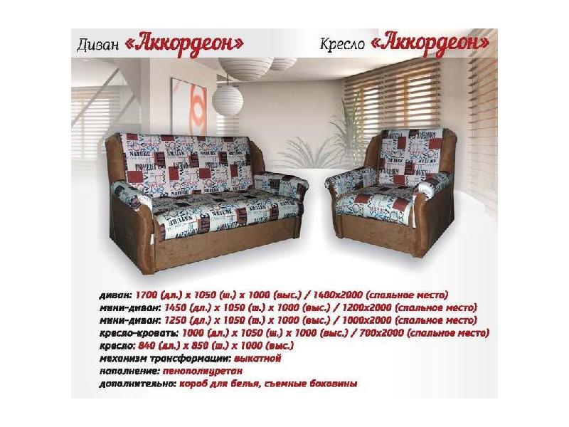 диван прямой аккордеон в Нижнекамске
