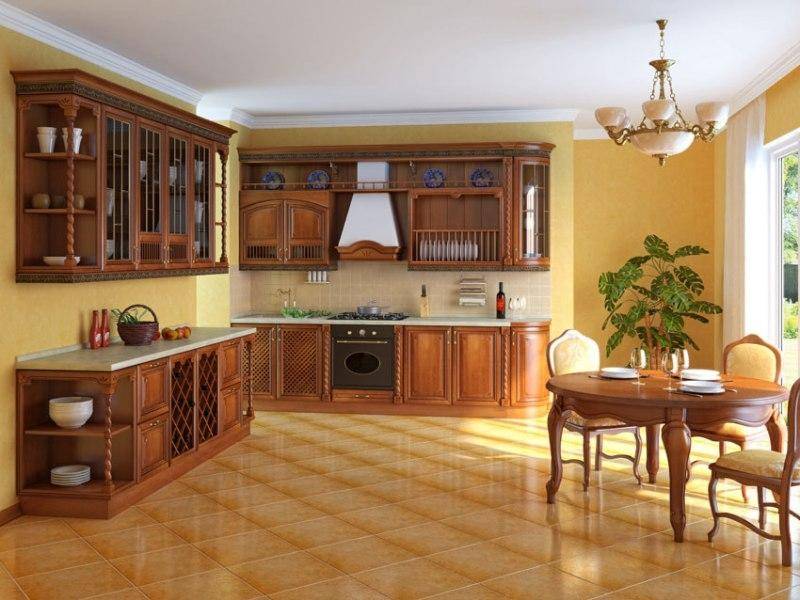 классическая угловая кухня в Нижнекамске