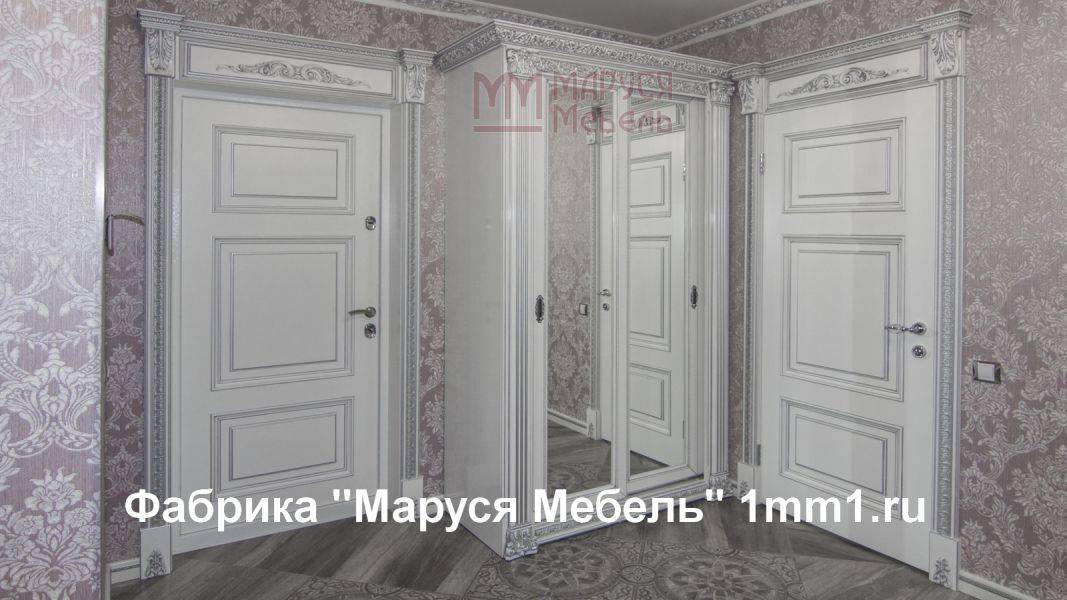 резная белая прихожая в Нижнекамске