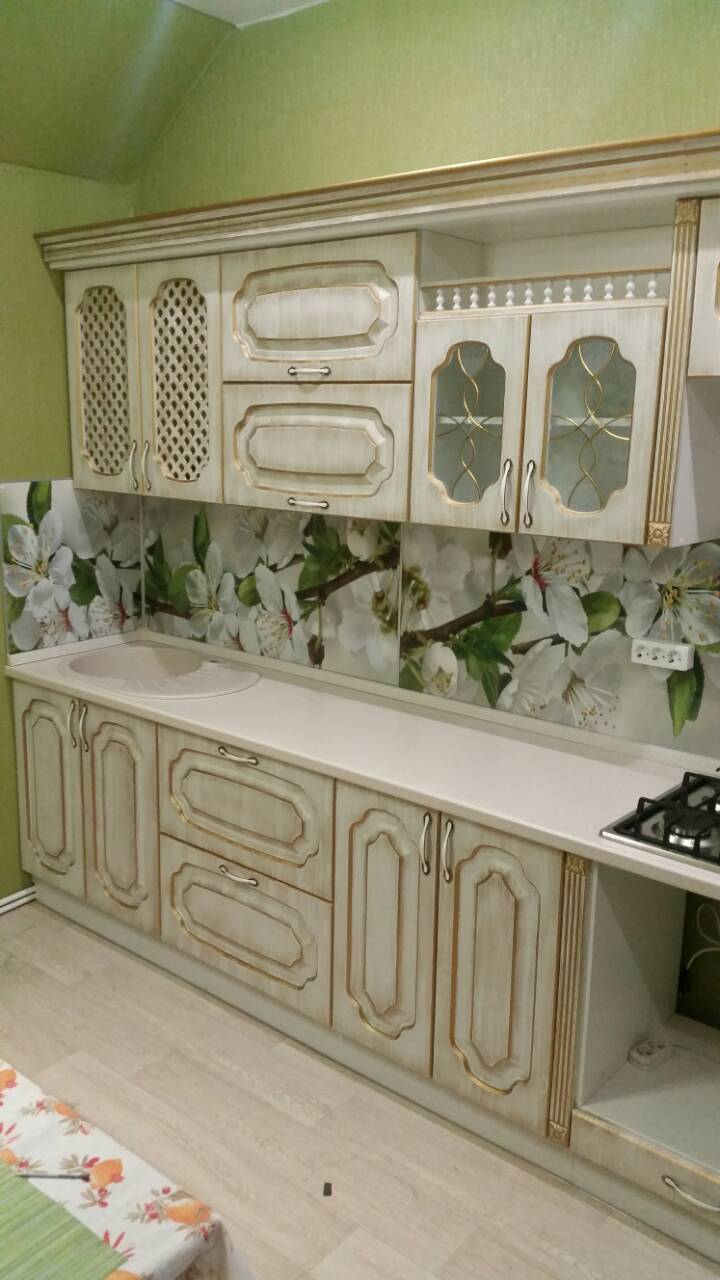кухонный гарнитур с патиной золото в Нижнекамске