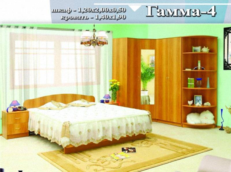 спальный гарнитур «гамма 4» в Нижнекамске