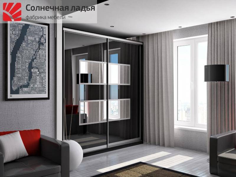 шкаф - купе для гостиной 6 в Нижнекамске