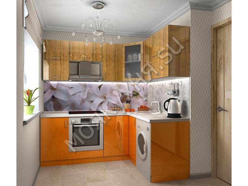 яркая угловая кухня в Нижнекамске