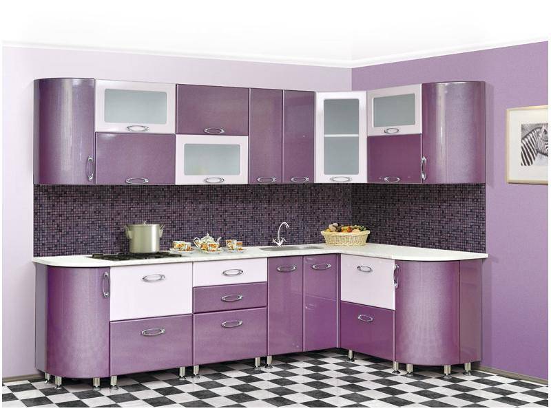 фиолетовая кухня ника 1 в Нижнекамске