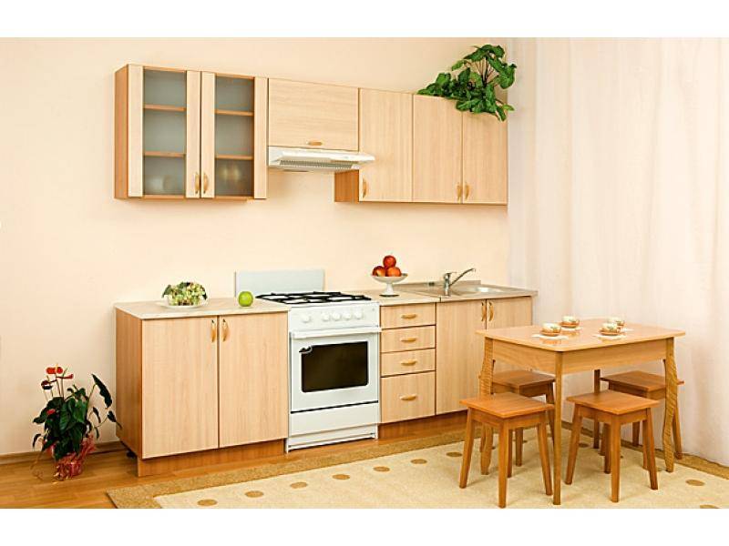 кухонный гарнитур прямой алеся клен в Нижнекамске