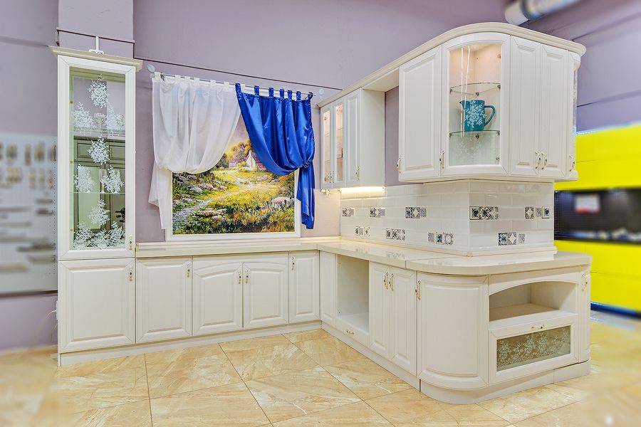 белая кухня угловая шебби шик в Нижнекамске