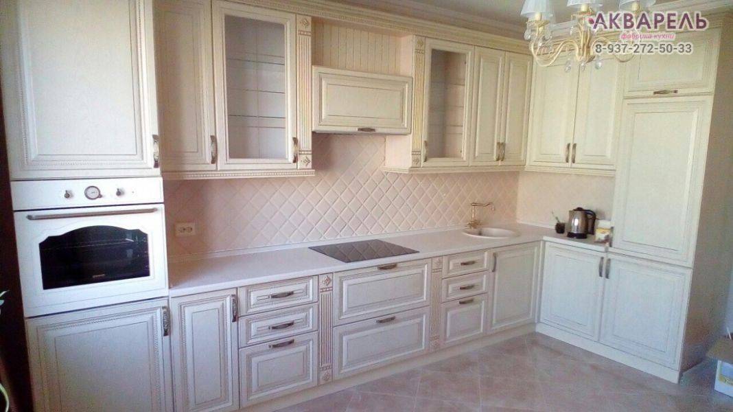 угловая кухня с патиной в Нижнекамске