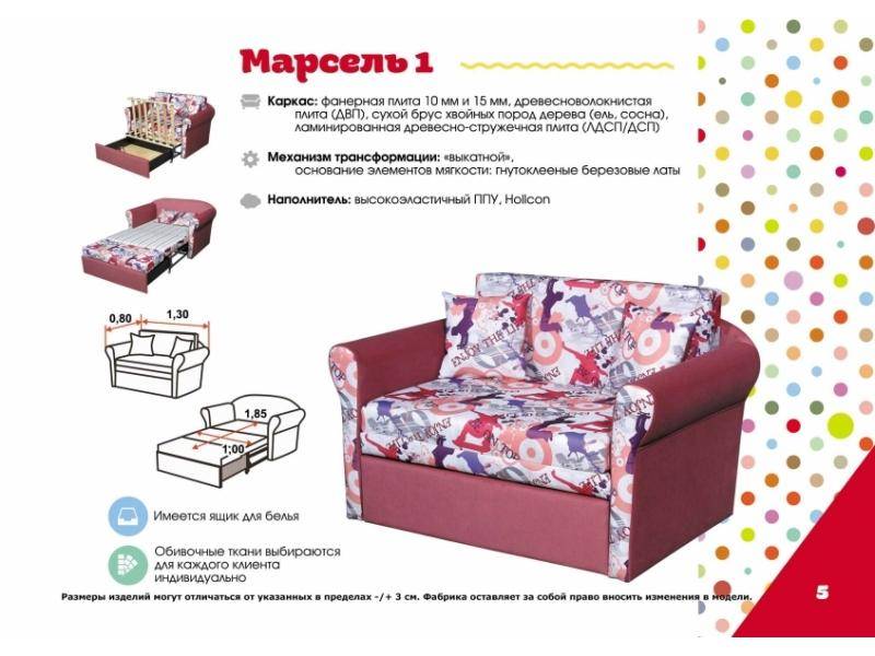 детский диван марсель 1 в Нижнекамске