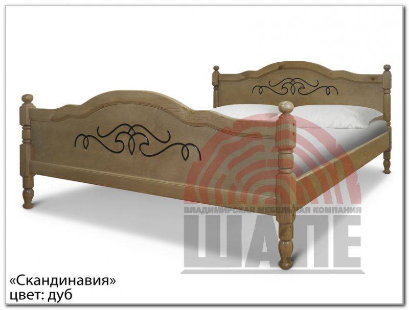 двуспальная кровать скандинавия в Нижнекамске