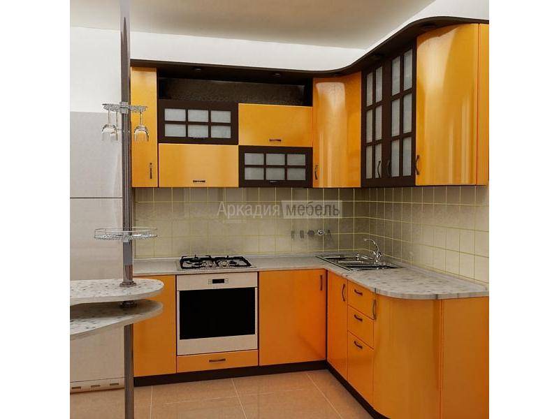 оранжевая кухня арт-модерн 3 в Нижнекамске