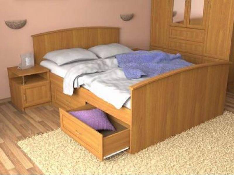 кровать двухспальная мдф в Нижнекамске