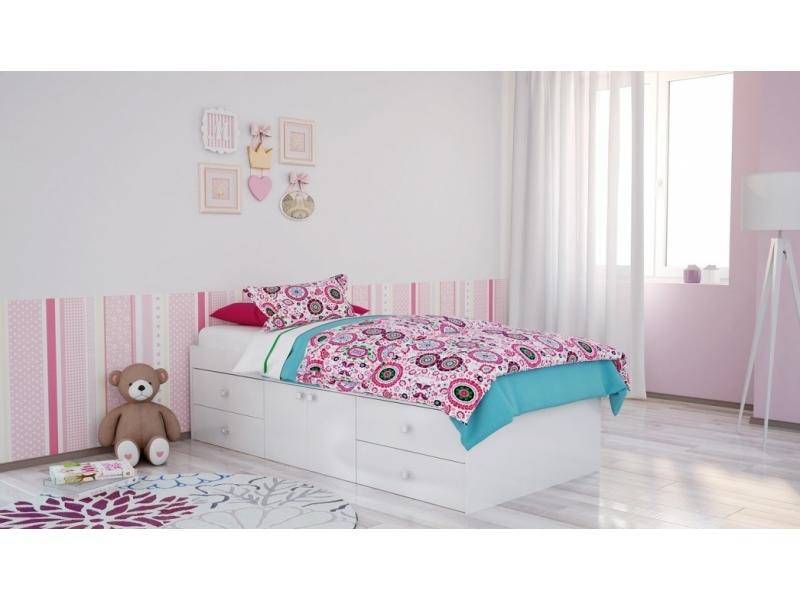 кровать белая polini simple в Нижнекамске