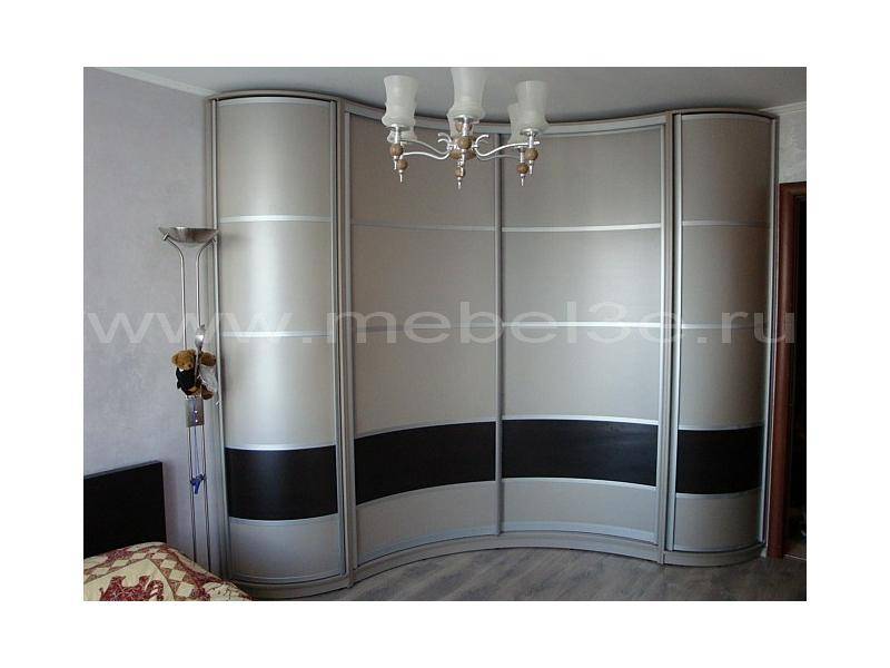 радиусный шкаф-купе 2600х2600 в Нижнекамске