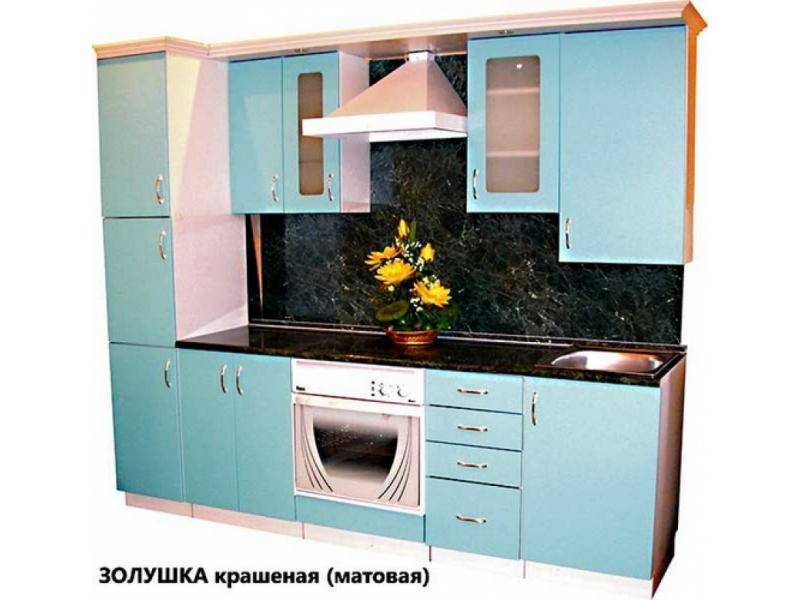 кухня золушка крашеная матовая в Нижнекамске