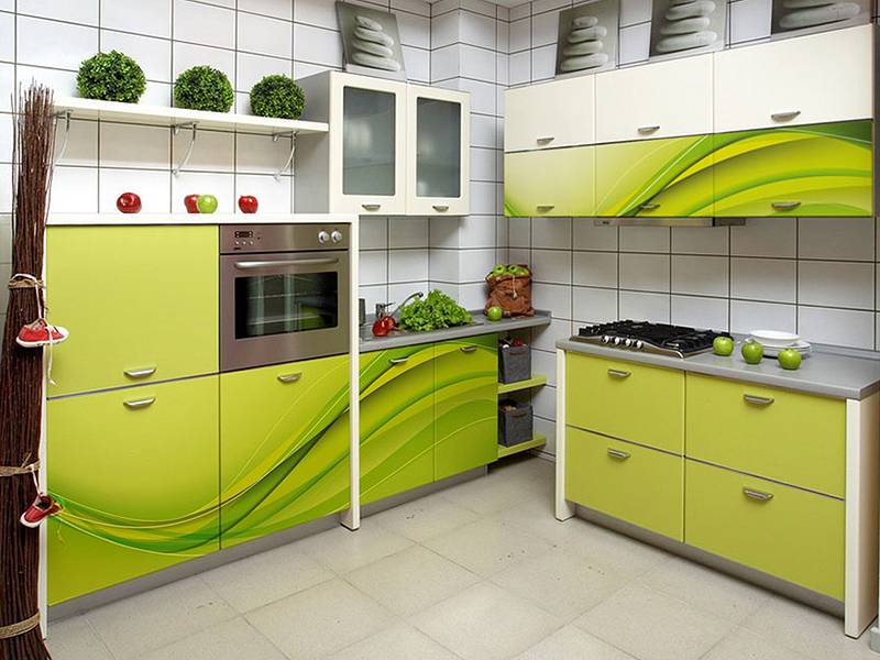 кухонный гарнитур угловой 8 фотопечать в Нижнекамске
