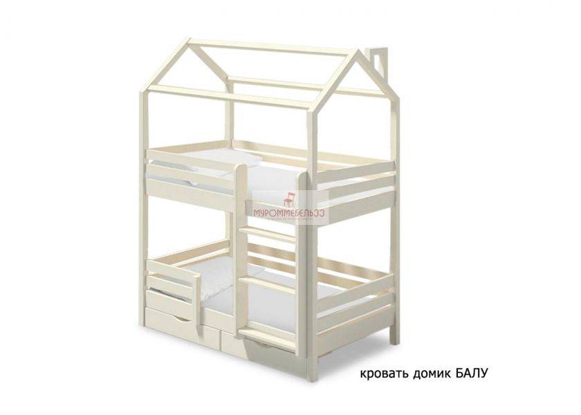 кровать-домик балу два яруса в Нижнекамске