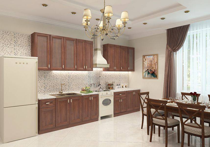 кухонная мебель eva gold virginia итальянский орех в Нижнекамске