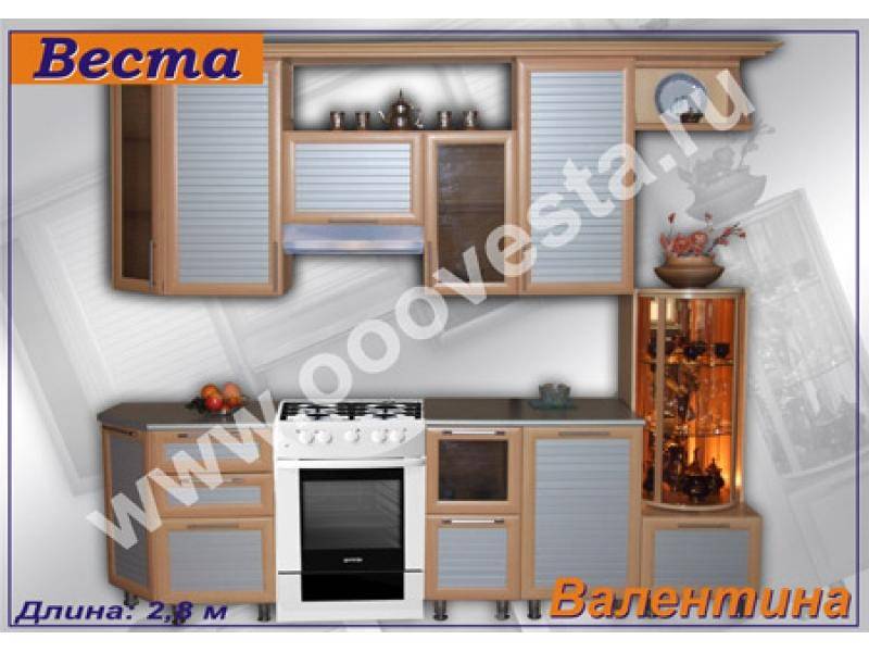 кухонный гарнитур прямой валентина в Нижнекамске