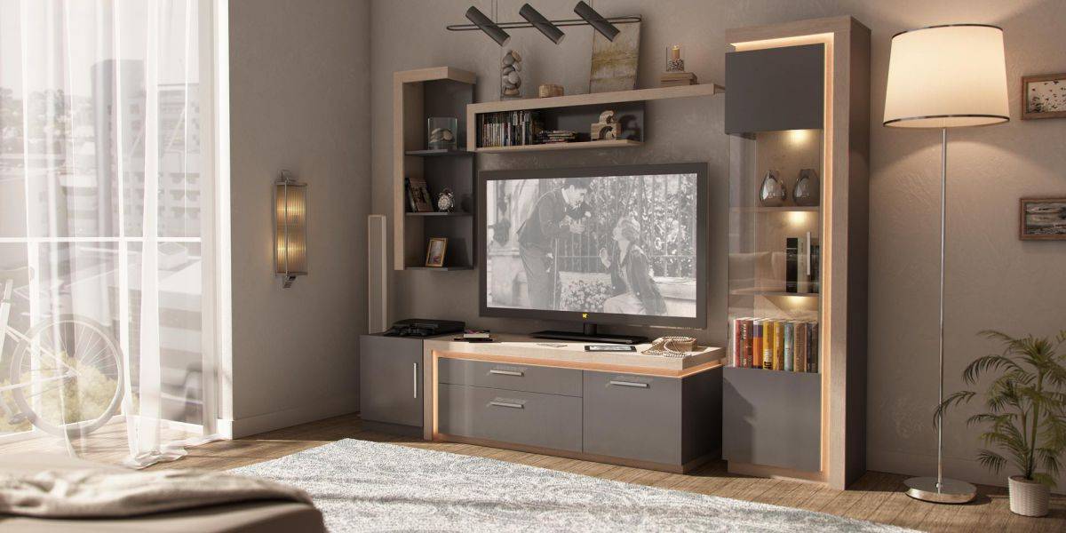 гостиная неон антрацит в Нижнекамске