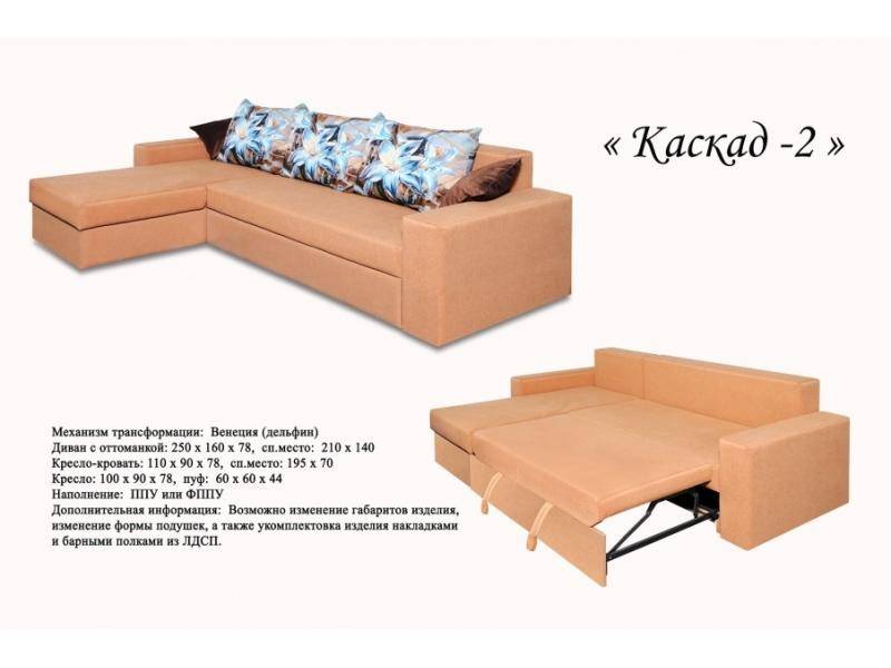 угловой диван каскад 2 в Нижнекамске