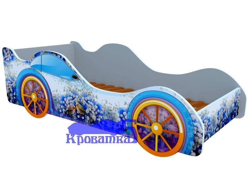 кровать-машина с фотопечатью зяблики в Нижнекамске