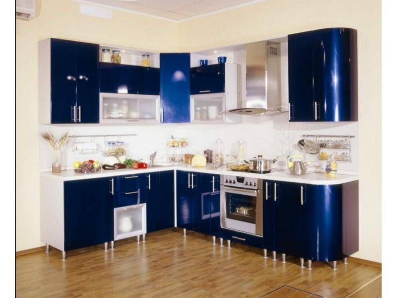 глянцевая угловая кухня в Нижнекамске