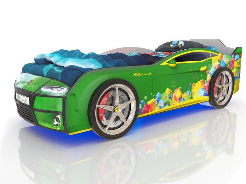 кровать-машинка romack kiddy кубики в Нижнекамске