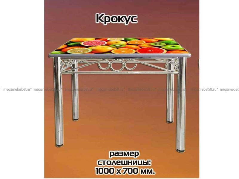 стол с фотопечатью крокус в Нижнекамске