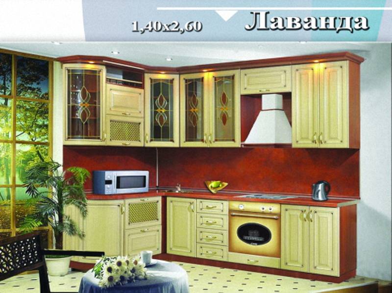 кухня угловая «лаванда» в Нижнекамске