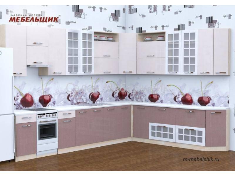 кухонныый гарнитур с пластиковыми фасадами в Нижнекамске
