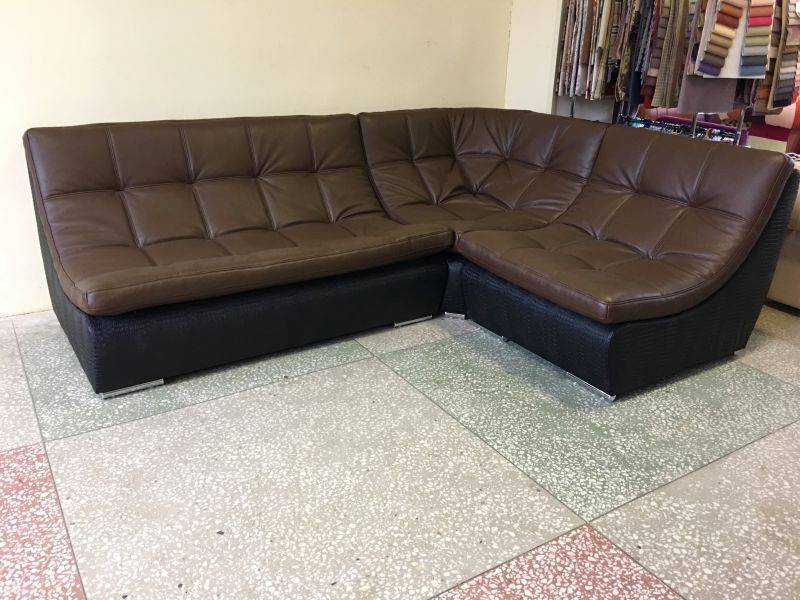 модульный угловой кожаный диван ланкастер в Нижнекамске