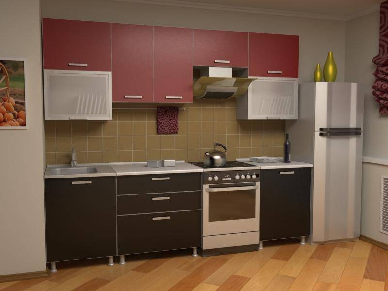 кухня прямая азалия комплектация 8 в Нижнекамске