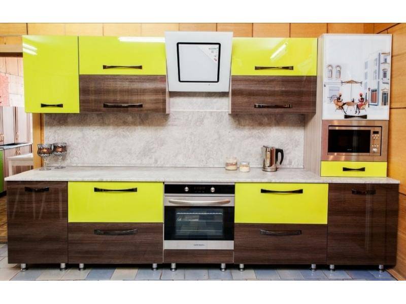 кухня алвик с фасадами из пластика в Нижнекамске