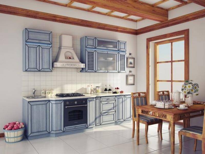 кухня прямая аква в Нижнекамске