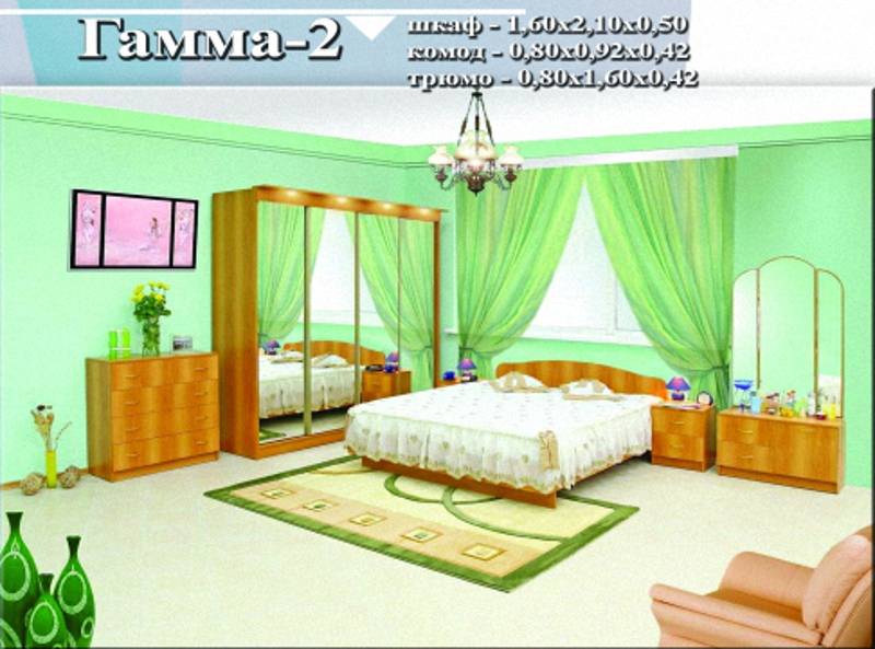 спальный гарнитур «гамма 2» в Нижнекамске