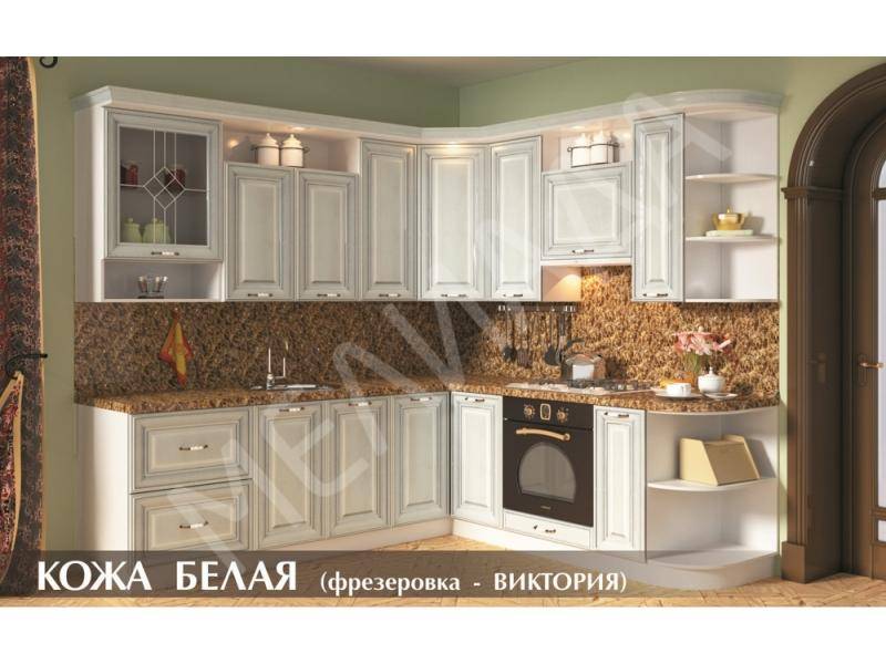 кухня кожа белая в Нижнекамске