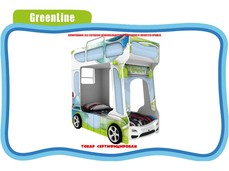 кровать детская green line в Нижнекамске