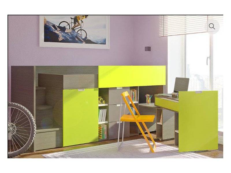 кровать-чердак низкий ники-02 в Нижнекамске