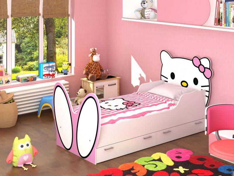 детская кровать hello kitty в Нижнекамске