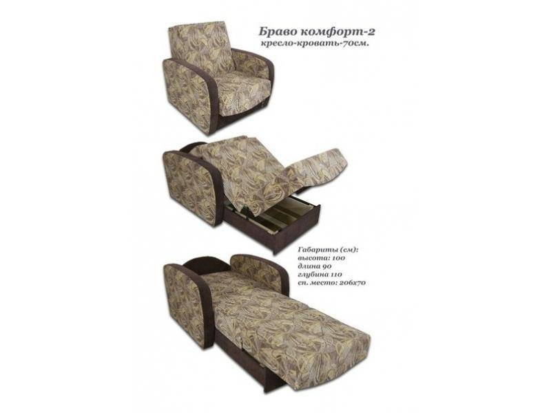 кресло-кровать браво комфорт 2 в Нижнекамске