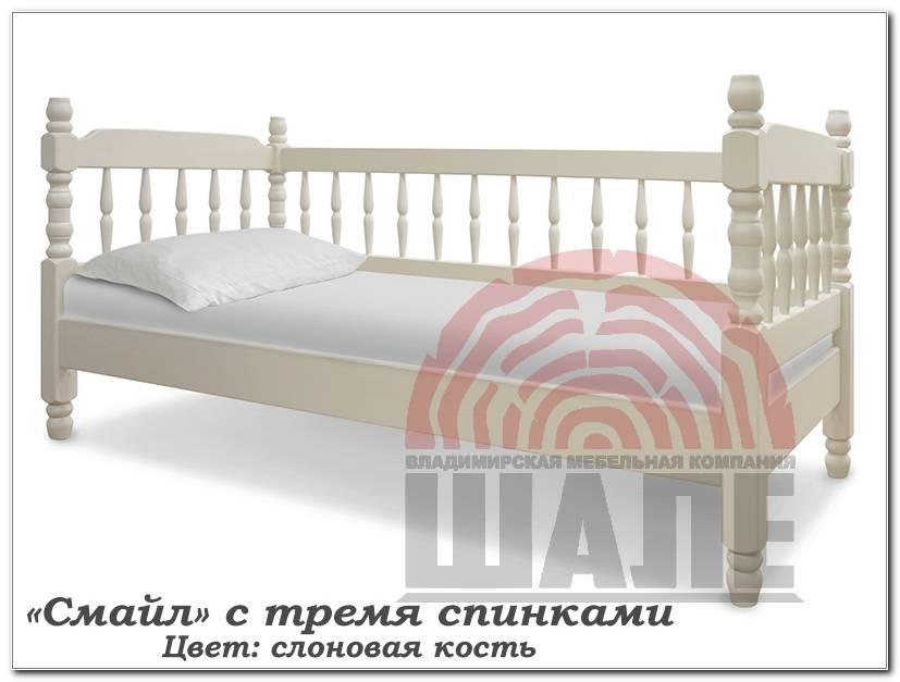 детская кровать смайл массив сосны в Нижнекамске