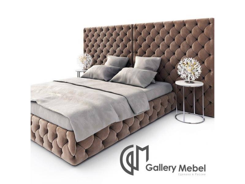 кровать с большим изголовьем letto gm 12 в Нижнекамске