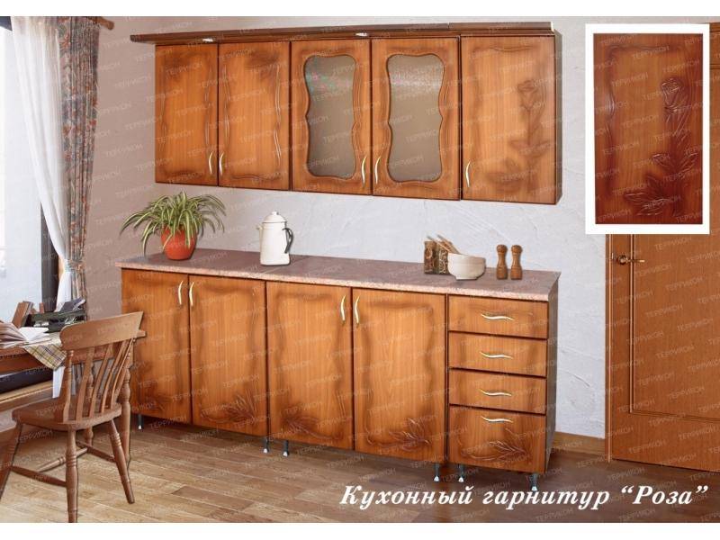 кухонный гарнитур прямой роза в Нижнекамске