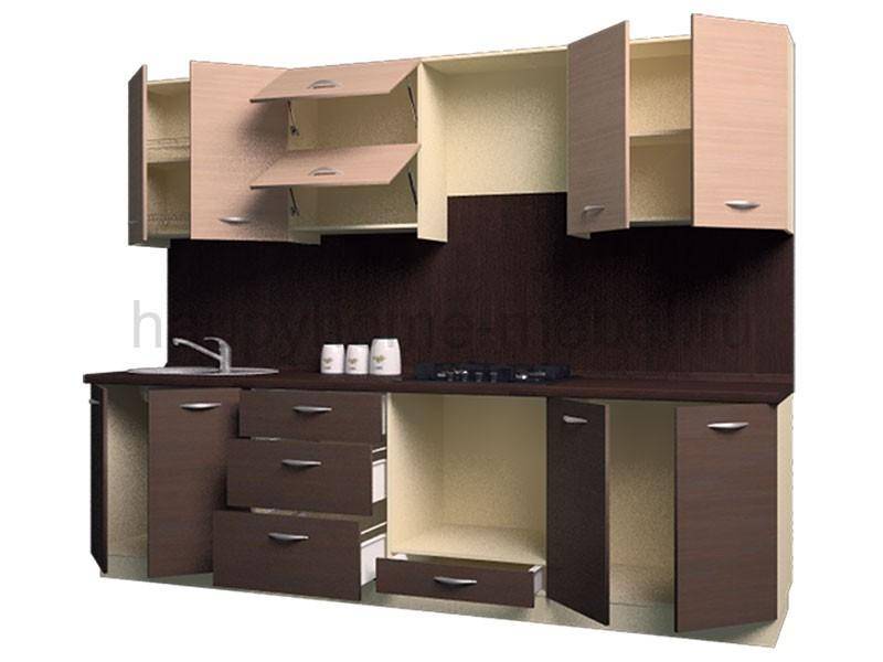 большая прямая кухня life wood 4 2800 в Нижнекамске