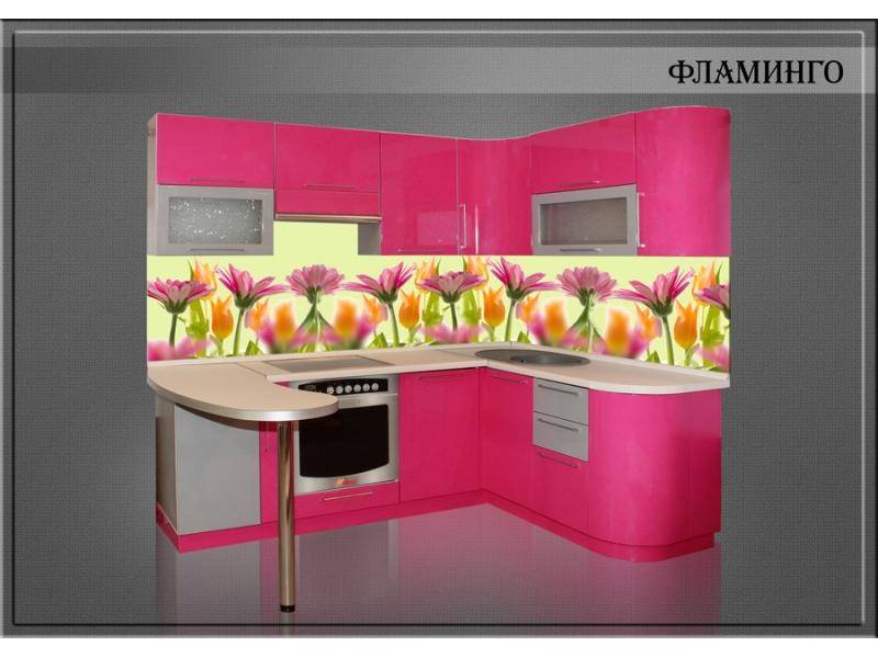 кухня угловая фламинго в Нижнекамске