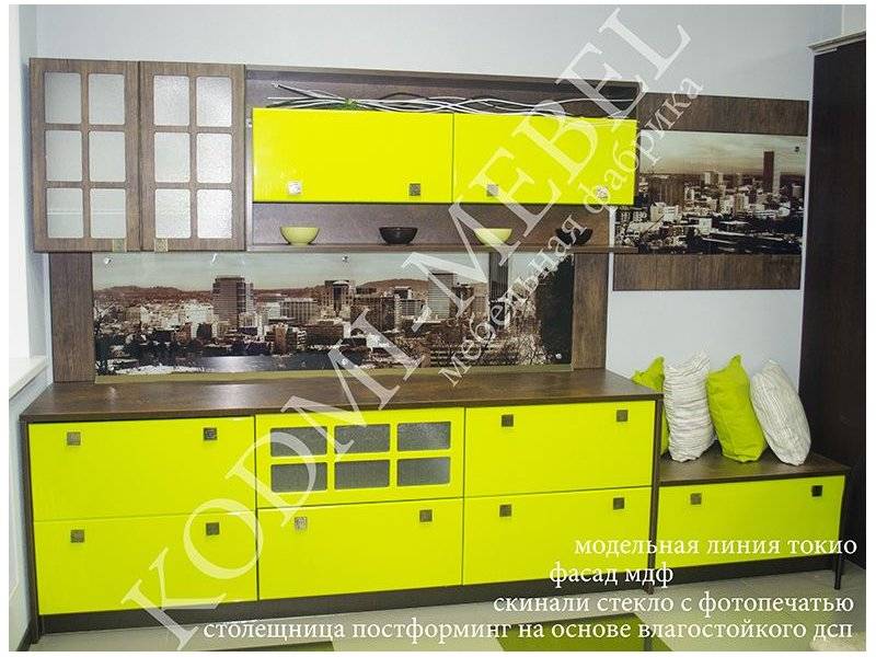 кухонный гарнитур прямой токио в Нижнекамске