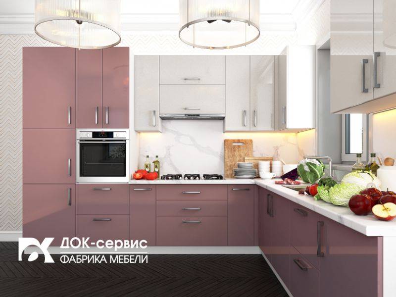 угловая кухня пластик в Нижнекамске