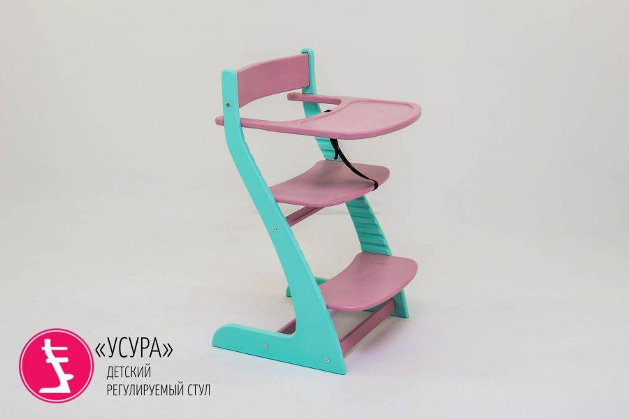 детский растущий регулируемый стул усура мятный-лаванда в Нижнекамске