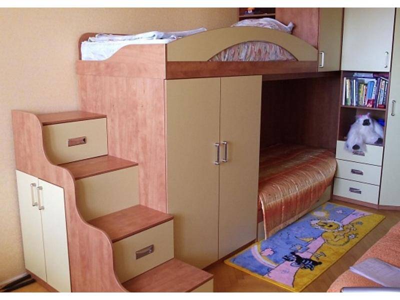 мебель для детской с двухъярусной кроватью в Нижнекамске