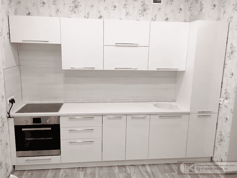 кухня модерн белая в Нижнекамске